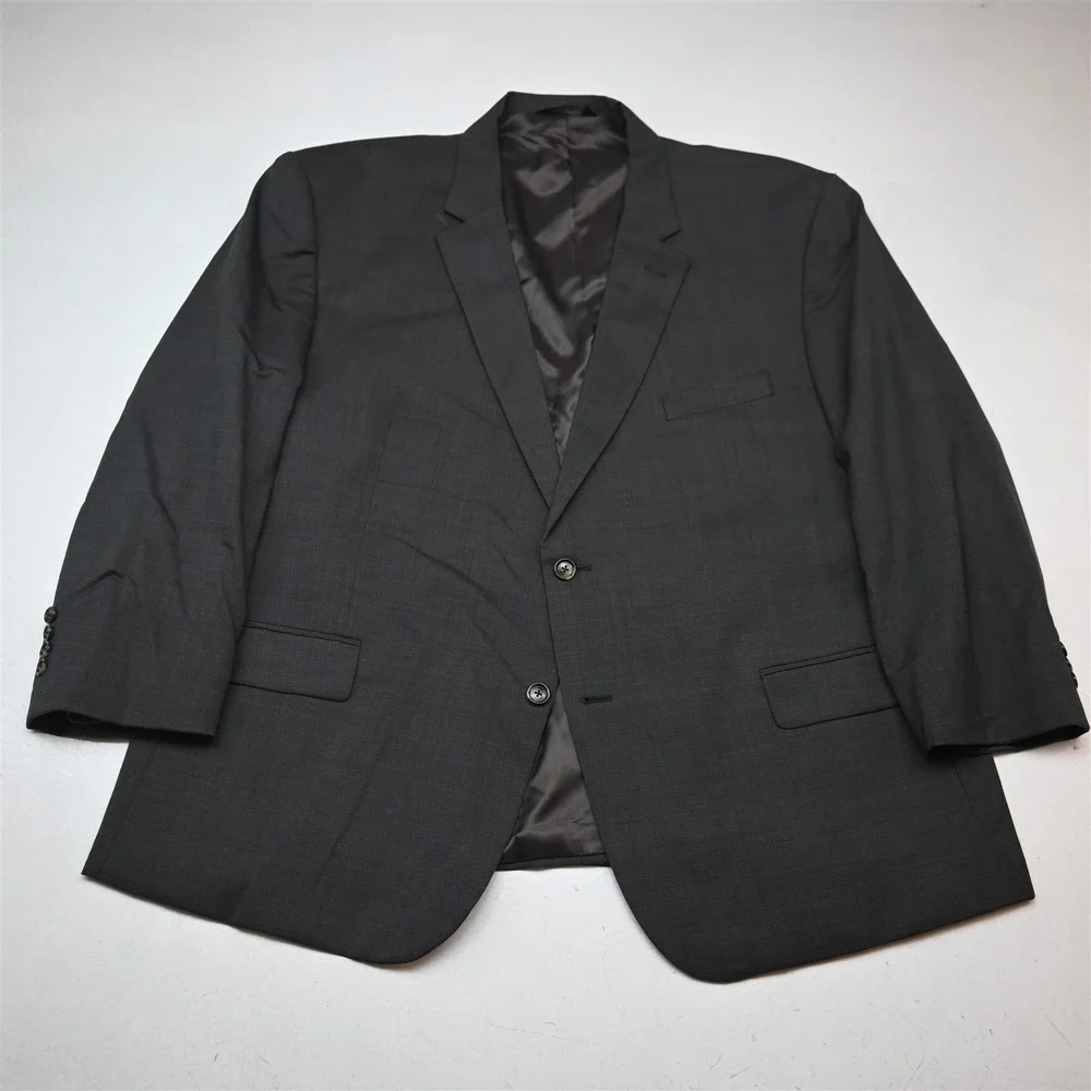 Jos A Bank 52S 42x28 Brown 100% Wool Mens Jacket Pants Suit